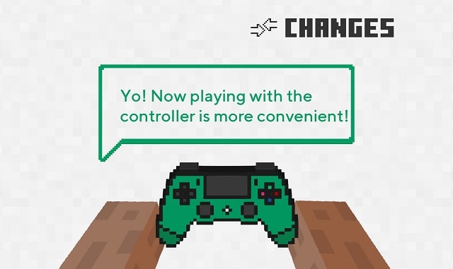 Illustration of changes when working with the controller