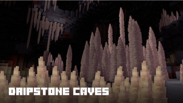 Illustration of dripstone caves.