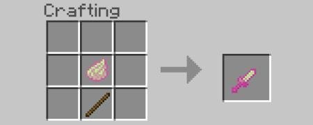 Recipe for crafting a short sword from a new ore