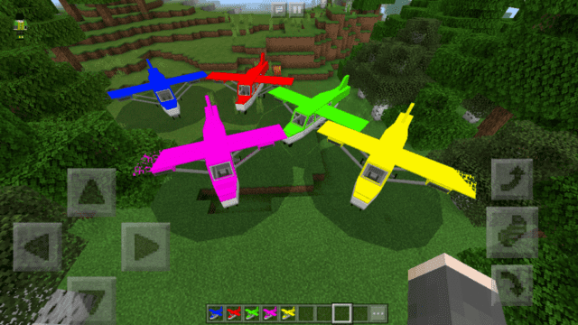 Five aircraft created in the forest