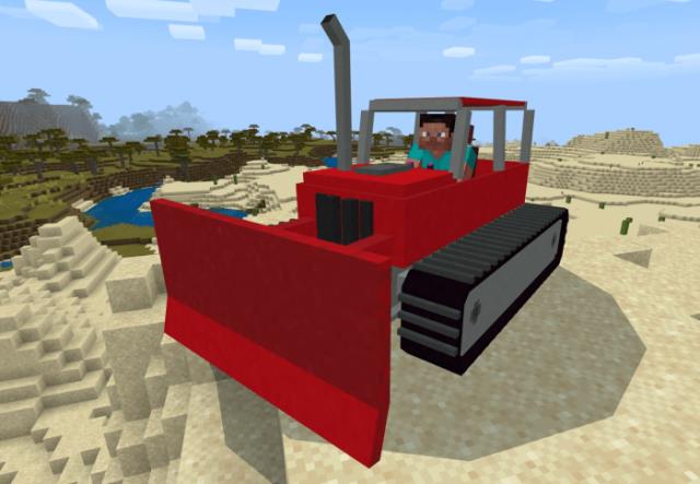 Steve drives a bulldozer