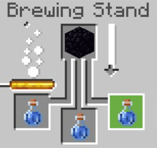 Crafting mutation potions in the brew stand