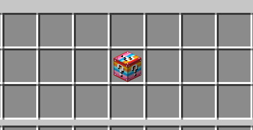 A rainbow block of luck found in caves