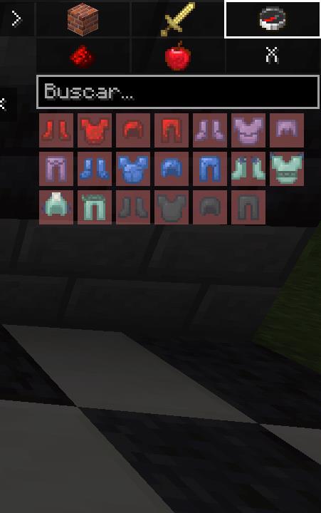 Items in the creative inventory