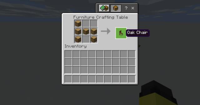 Chair crafting recipe
