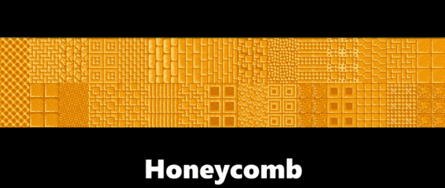 Possible types of honeycombs in the game when using the "Stone cutter" mod