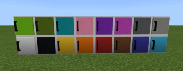 Many colorful shelves