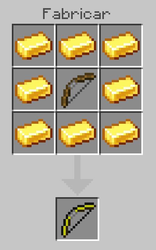 Recipe for crafting a golden bow