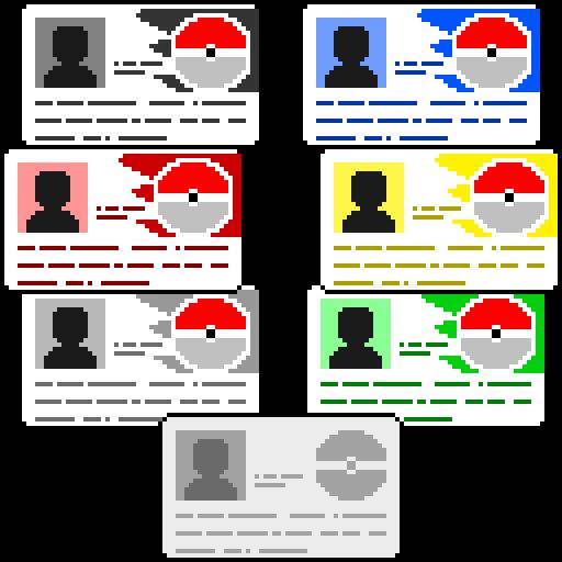 6 different trainer cards