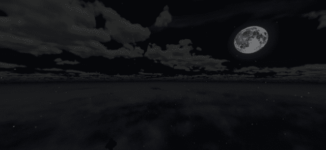 Extremely realistic moonlit sky