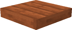 Wooden blocks for the roof