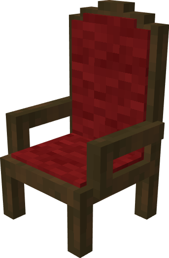 Chair with back and leather