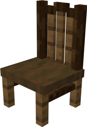 Decorative chair with backrest