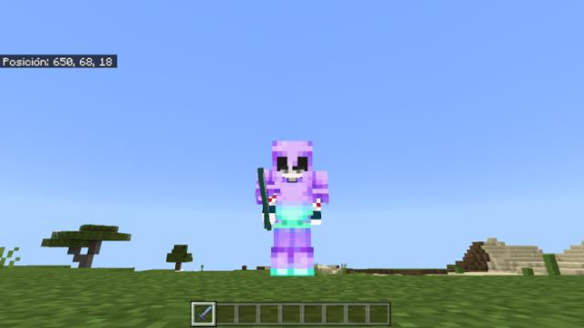 Player in pink armor