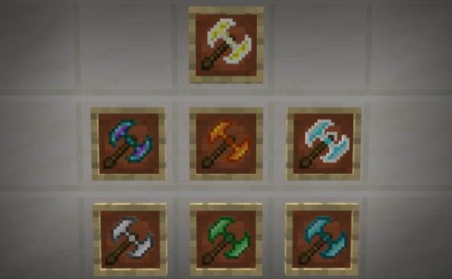 All kinds of battle axes
