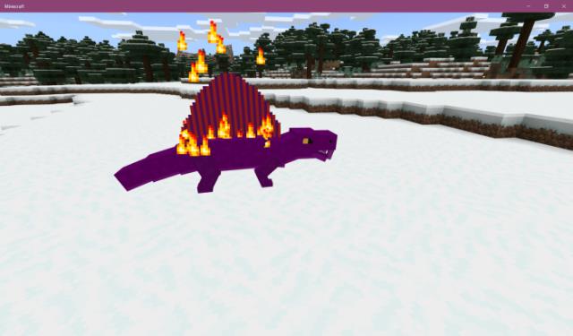 Fire particles from dimetrodon