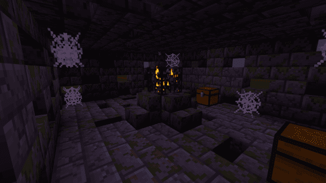 Lower part of the dungeon with a spawner