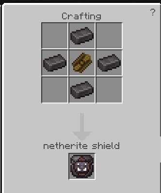Netherite shield craft
