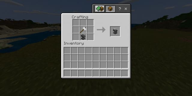 Recipe for crafting an improved anvil