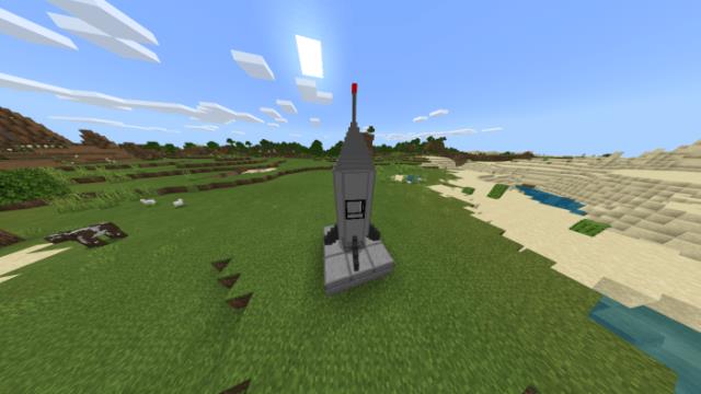 Rocket on the launch pad