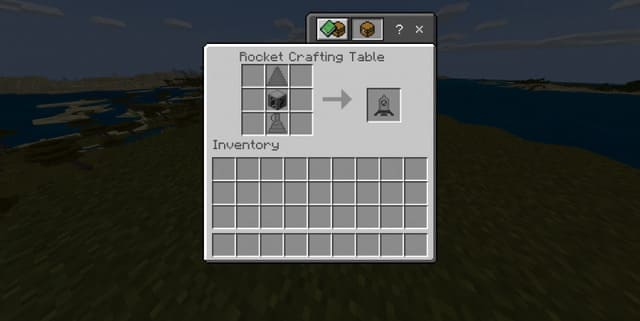 Crafting a rocket - recipe