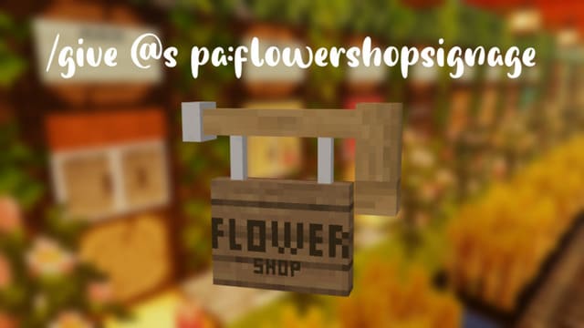 Flower shop sign