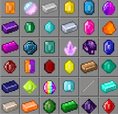 All types of ore